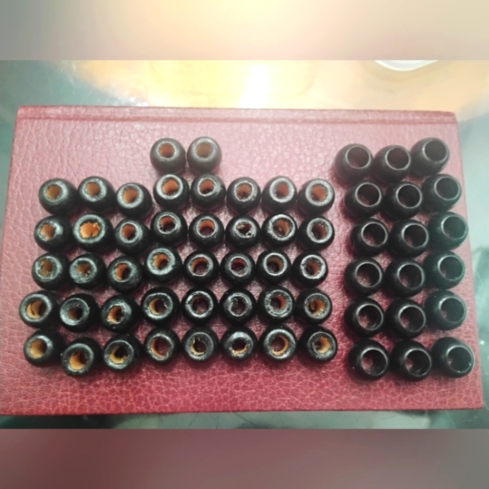 Large Black Beads, 58 Count NEW